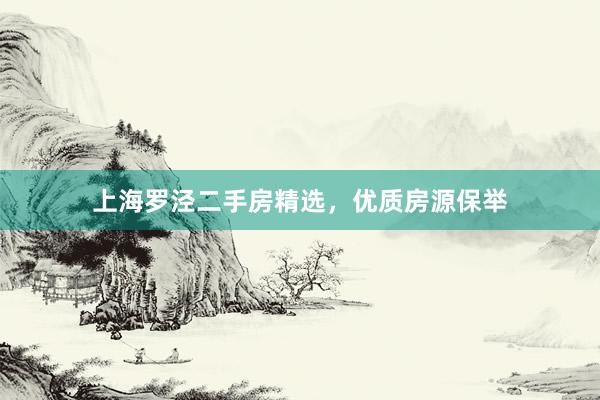 上海罗泾二手房精选，优质房源保举